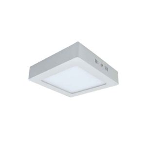 Plafón Sobrepuesto Cuadrado 12W Luz Calida (F)