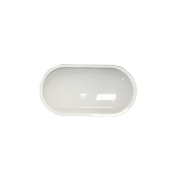 Plafón Sobrepuesto Ovalado Blanco 20W IP54 Luz Neutra