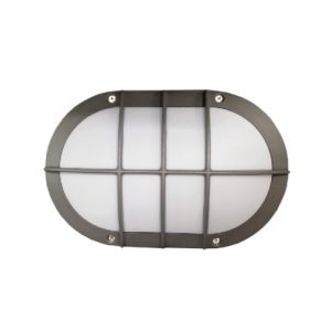 Foco Tortuga Ovalado Gris Rejilla Grande E27