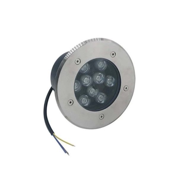 Foco de piso 9W Luz Cálida