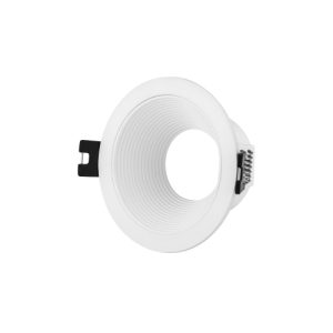 Base Embutida Redonda Profunda Para GU10 Blanca