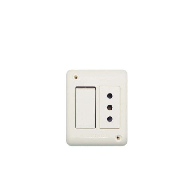 Casquete Interruptor + Tomacorriente 10A